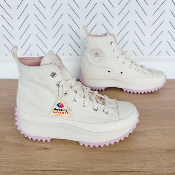 ⭐Converse Run Star Hike Hi Sz 5.5 Men Shoes Snekers Self Care Club Beige A08217C - Picture 1 of 11